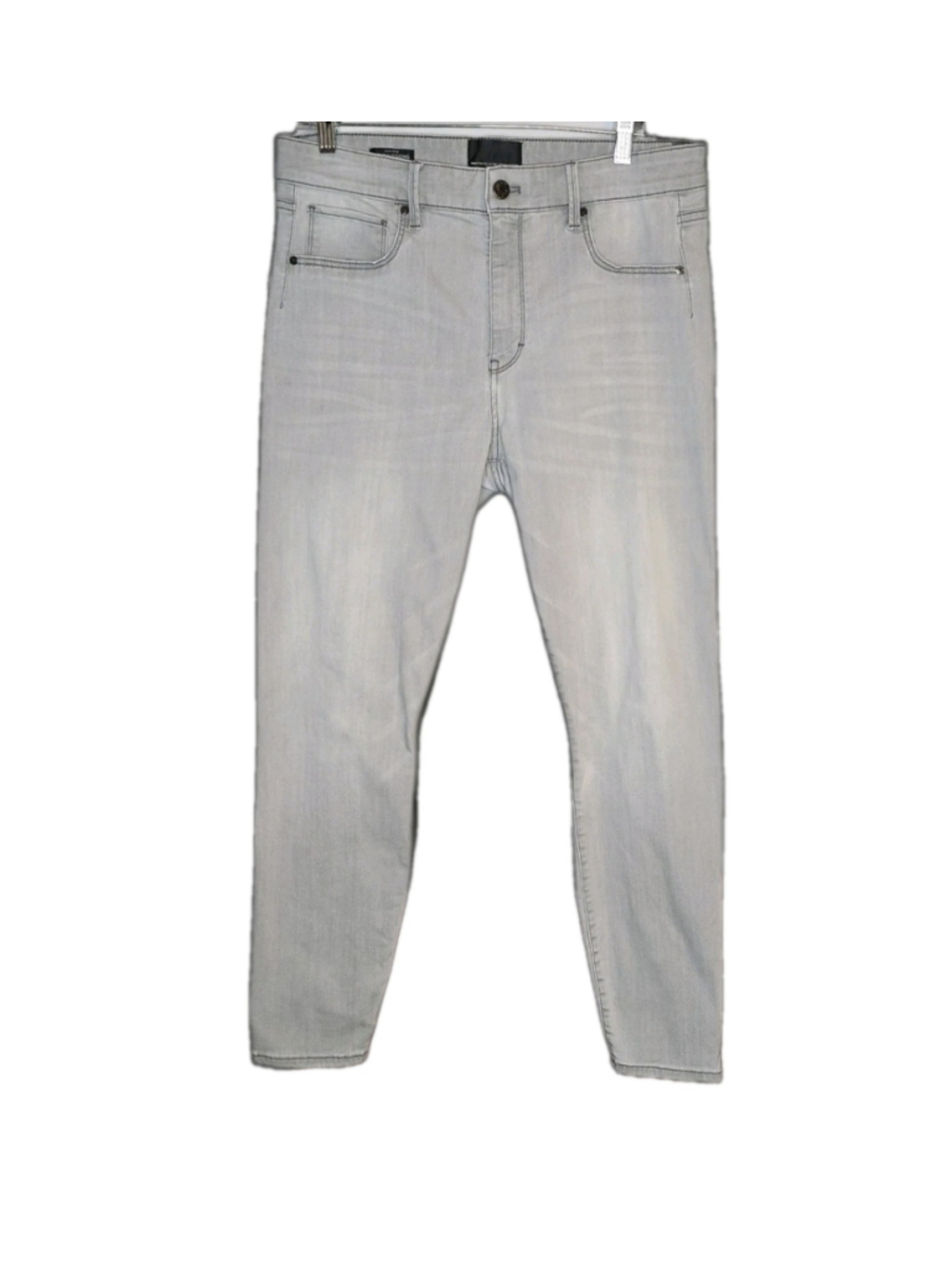 WHBM High Rise Jeanie Denim Legging Womens L Light Gray Wash Stretch Jeggings